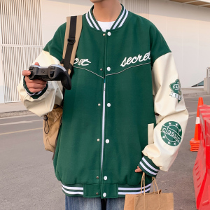 棒球服男款外套男士春秋情侣装秋季男生潮牌美式秋装上衣夹克