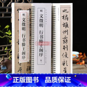 [正版]学海轩共2本明文徵明行书滕王阁序碑帖临摹卡洪亮编简体旁注行书毛笔字帖书法成人学生临摹单行临摹范本古帖安徽美术出