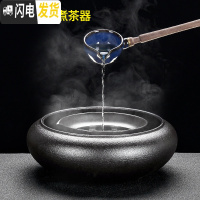三维工匠煮茶器陶瓷煮茶壶黑白茶普洱煮茶炉家用分茶器复古电陶炉套装 盈福煮茶3件套茶具
