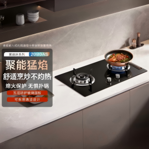 老板(Robam)燃气灶20B0AS煤气灶5.2KW大火力猛火灶 64%热效率小尺寸可调节底盘液化气 20B0A升级款