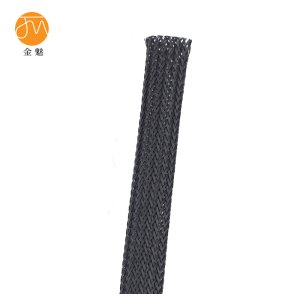 金魅 阻燃尼龙编织网管 90mm黑色 米