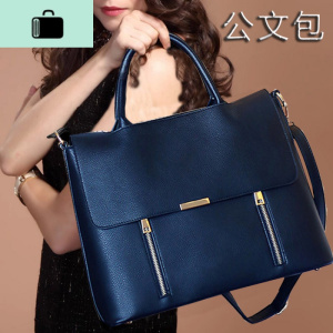 公文包女包手提韩版简约时尚大容量商务职业百搭皮包包新款2020NEW LAKE女士手提包