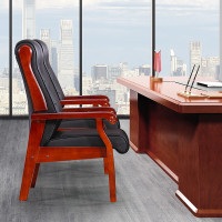 唯雅耐 实木办公椅 会议椅员工椅职员椅公司工作椅经理椅油漆大班椅子