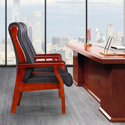 唯雅耐 实木办公椅 会议椅员工椅职员椅公司工作椅经理椅油漆大班椅子