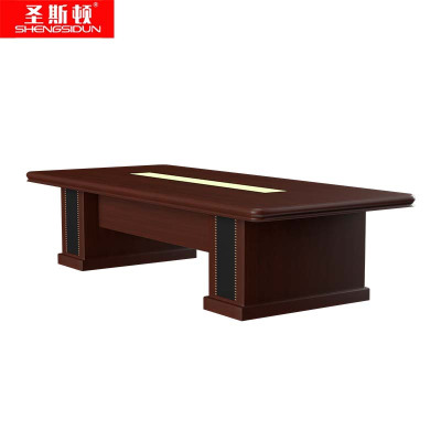 圣斯顿RY-M3863 中式油漆款会议台会议桌3800W×1600D×760H(张)胡桃色