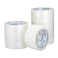 齐心 JP5510-6 普透封箱胶带 6卷/筒 透明