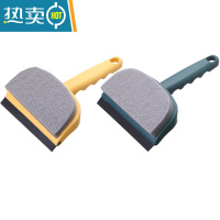 敬平卫生间墙面清洁刷浴室瓷砖刷子家用擦窗户玻璃镜子器桌面刮水器 黄色+绿色擦玻璃器