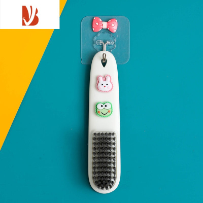 三维工匠洗鞋刷子软毛刷鞋器 可爱卡通多长柄不伤鞋板刷洗衣清洁刷