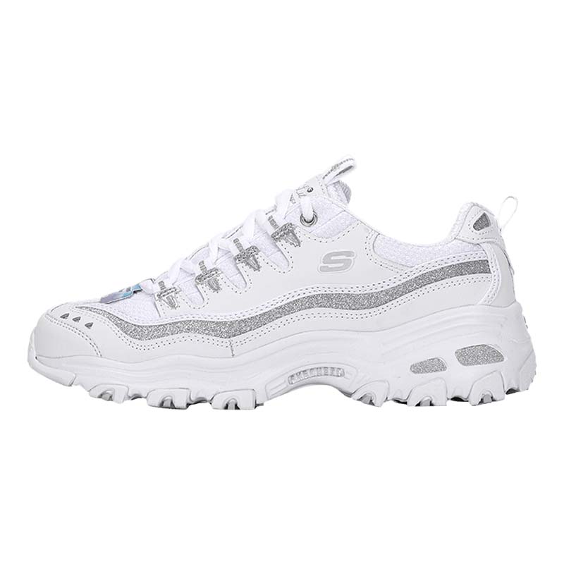 Skechers/斯凯奇女鞋新款厚底熊猫鞋轻质缓震运动休闲鞋11923-WSL ZP
