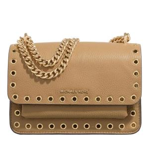 迈克·科尔斯(MICHAEL KORS)高质感真皮斜挎包女款金属链条手提包 Beige