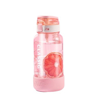 希乐塑料杯1L便携大容量耐用莫兰迪粉XL-2516-1.0