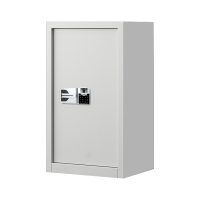 利特莱依指纹电子保密柜钢制密码文件柜档案柜矮柜保密资料柜办公柜 单门白色国保指纹