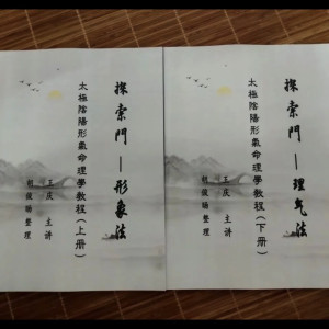 《探索门 形象法理气法 太极阴阳形气命理学》上下册 王庆 书法