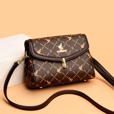 包包女包新款2026斜挎包女时尚女士单肩包女印花小方包女