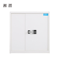 湘渭保险柜铁皮资料柜矮柜办公室储物柜单节白色国宝锁900*420*900