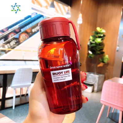 创意个性简约塑料水杯便携带提手小巧男女学生防摔随手迷你水杯子三维工匠