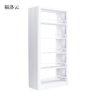福洛云图书馆书架阅览室货架资料档案架钢制书架双面五层主架