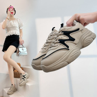 ins韩版新款老爹鞋女2026春季学生跑步运动厚底增高休闲鞋女