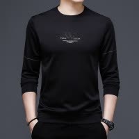 卫衣春秋男士韩版时尚潮牌圆领T恤纯色百搭长袖休闲重磅男装