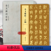 [正版]金文唐诗百首+楹联三百例 106首唐诗集上百幅对联对子书法字帖作品赏析附简体旁注 大篆毛笔书法作品集临摹教程
