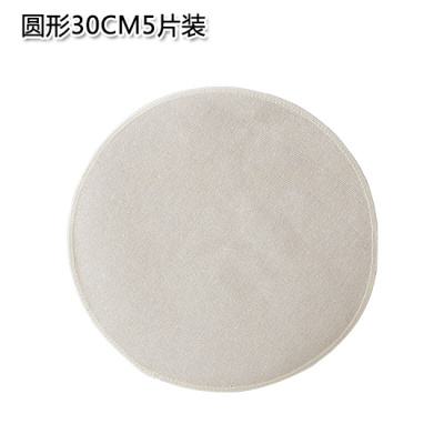 蒸笼布不粘蒸笼布圆形棉质纱布笼屉布蒸布蒸馒头布垫子过滤布饺子布圆形30CM5个装
