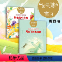 风忘了回家的路+彩色的小吉普 [正版]套装2册风忘了回家的路+彩色的小吉普雪野著中国美的童诗小学生课外读物3-6岁亲