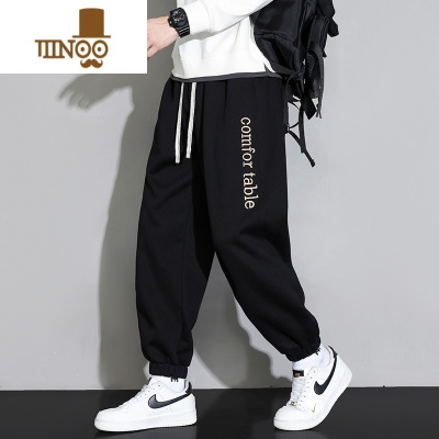 YANXU裤子男士卫裤潮牌束脚宽松男裤韩版潮流百搭帅气运动休闲裤