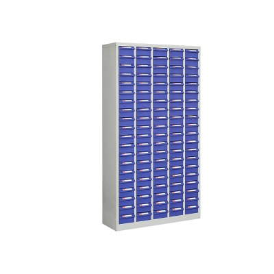 臻远零件柜抽屉式工具柜 100抽蓝色无门大号