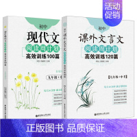 9年级 现代文+文言文 (2本) 初中通用 [正版]周计划初中数学计算题代数综合几何综合高效训练 初中课外文言文阅读12