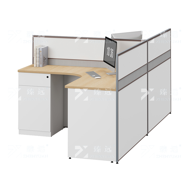 臻远 ZYGW-009职员桌办公桌屏风工作卡位T型双人位