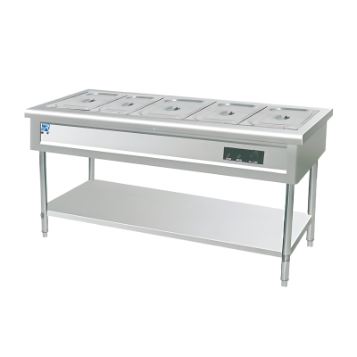 瑞宇牌商用简易保温售饭台/1800*600*800mm/201#1.0mm/不含份数盆