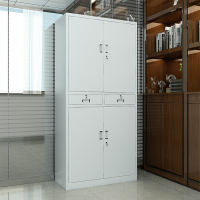 臻远 办公柜子储物柜资料柜带锁档案柜加厚铁皮柜 铁二斗文件柜