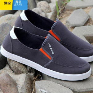 聚范老北京布鞋2023年帆布休闲男鞋韩版透气软底滑板鞋跑步运动鞋