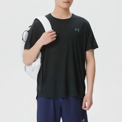 安德玛(Under Armour)男装新款运动服跑步健身训练舒适透气休闲短袖T恤6009517-001 ZP