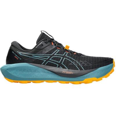 亚瑟士(ASICS)跑步鞋男款户外防水透气 Gore-Tex 跑步鞋黑绿Trail