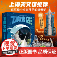 飞向太空立体书 施韡著七色王国绘纸艺设计云南人民出版社航天科普立体书上海天文馆童书 果麦出品