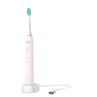 飞利浦成人声波震动牙刷HX2421-04 30000转强劲清洁带充电指示灯