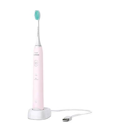 飞利浦成人声波震动牙刷HX2421-04 30000转强劲清洁带充电指示灯