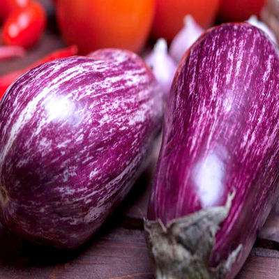 [西沛生鲜]新鲜七彩茄子 5斤装 农家自种长线大茄子黑嫩茄子现摘蔬菜