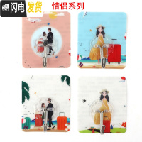 三维工匠挂钩强力贴粘胶墙壁壁挂无痕浴室吸盘厨房挂勾粘贴后免打孔粘钩 粘钩(15个装)情侣-颜色随机
