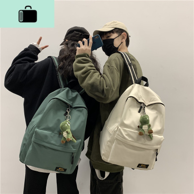 原宿日系双肩包男女情侣简约背包初中高中学生书包潮韩版旅游背包NEW LAKE