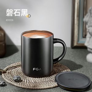 富光马克杯定制316不锈钢保温杯子带盖水杯女茶杯男式家用咖啡杯