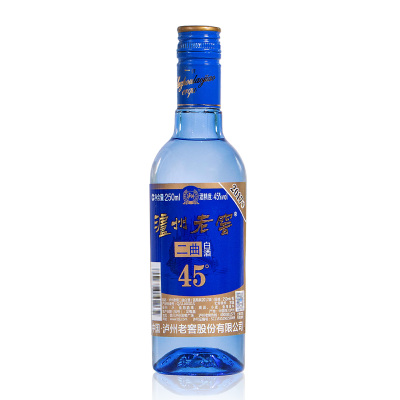 泸州老窖 蓝柔二曲 45度250ml*2 浓香型白酒 自饮