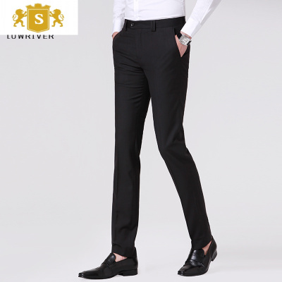 SUNTEK洛禾修身西裤男士韩版直筒西装裤春秋商务青年男休闲职业正装裤子西裤