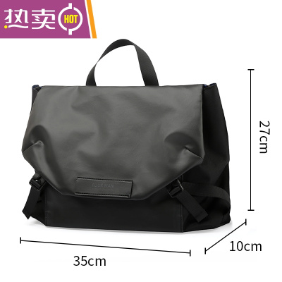 NEWLAKE新款斜挎包男潮牌单肩包男士包包潮流休闲邮差包学生日系工装挎包