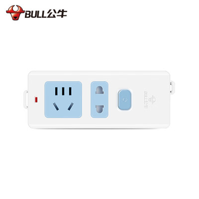 公牛(BULL)GN-B09 2插位无线不带线自接线插排插座