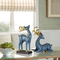 美帮汇创意鹿摆件欧式客厅家居装饰品玄关酒柜电视柜摆设现代家装工艺品