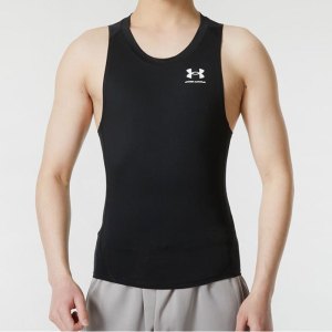 UA安德玛男子新款运动休闲跑步训练速干无袖背心T恤1368352-001 ZP