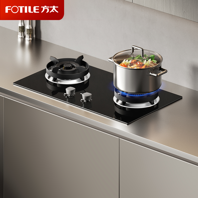 方太燃气灶TX22嵌入式家用厨房双眼灶 小尺寸面板 可调节开孔自动熄火保护燃气灶 天然气/液化气可选 5.2火力液化气