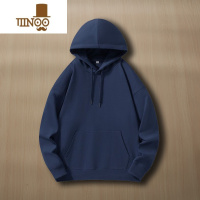 YANXU2023新款港风潮牌墨绿色宽松毛圈秋季连帽外套男潮感卫衣